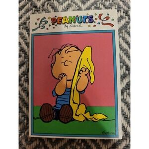 Vintage 1990s Peanuts By Schultz Trading Card #5 Linus Van Pelt
